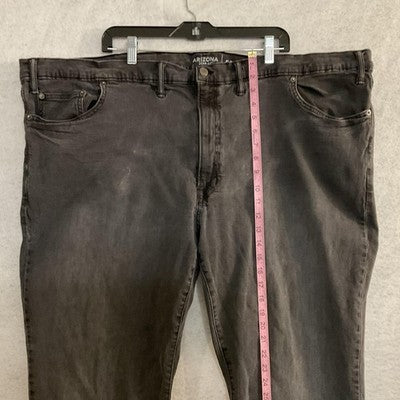 Arizona Jean Co Jeans Mens 56x32 Black Charcoal Straight Big & Tall Stretch