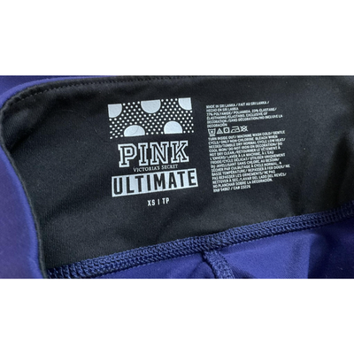 PINK Victoria's Secret Ultimate Leggings Womens XS Purple Colorblock Athletic