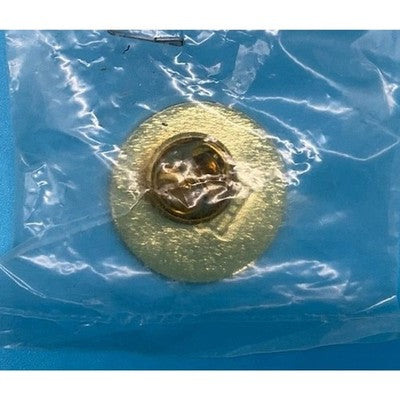 Student of the Month Pin Gold Blue Enamel Round Button Style New in Bag