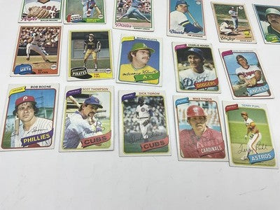 1978 Topps Baseball 20 Cards Vintage Blyleven Hough Boone Puhl Mendoza