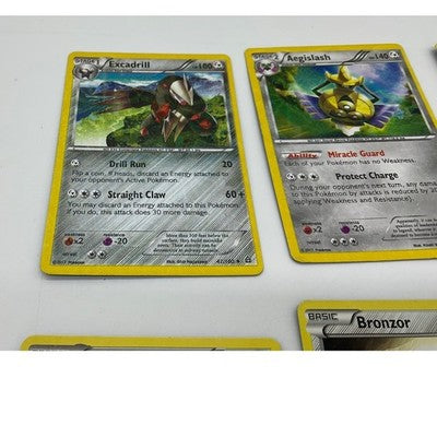 Pokemon TCG Card Lot 6pc Excadrill Aegislash Fraxure Bronzor Klink Revive Steel