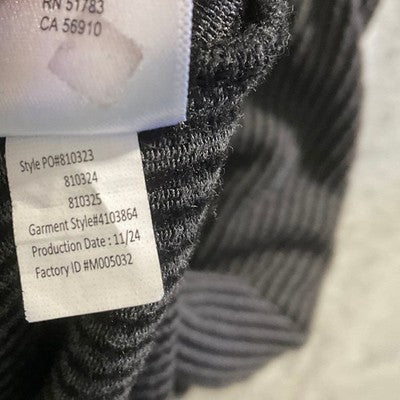 Maurices 24/7 Knit Dress Womens 2X Black Grey Striped Drawstring Waist Pockets
