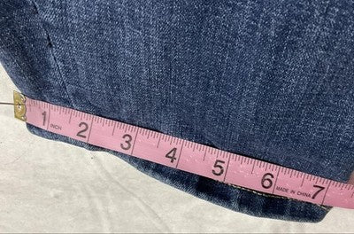 Liverpool Jeans Womens 14 Blue Medium Wash Straight Pull On Stretch Denim