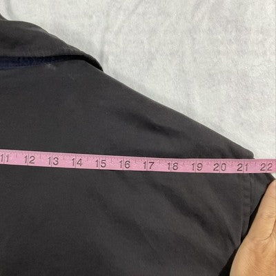 Dockers Jacket Mens 2XL Black Stain Defender Windbreaker Lined Zip Pockets