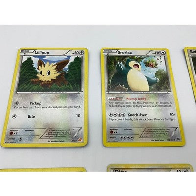 Pokemon TCG Card Lot 6pc Snorlax Ditto Farfetchd Bidoof Normal Type Collection