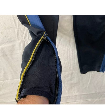Nautica Competition Track Pants Mens Medium Navy Blue Side Stripe Joggers Retro