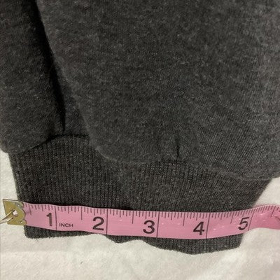 Pants Mens XL Gray Fleece Joggers Sweatpants Zip Pockets Drawstring Cuffed Moto