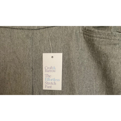 Croft & Barrow Women Effortless Stretch Pants Size 10 Long Gray Dress Pants NTW