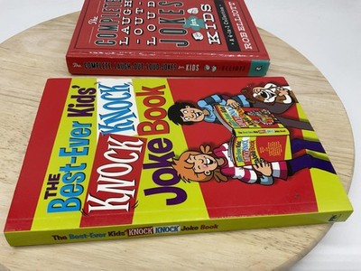 Rob Elliott Kids Joke Books 2pc Set Paperback Hardcover Red Multicolor