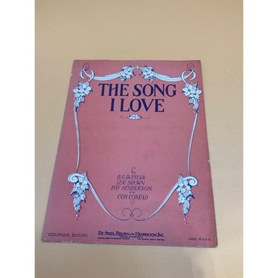 Lot of 4 Vintage Sheet Music – Jazz Age & Sentimental Songs, "The Song I Love"