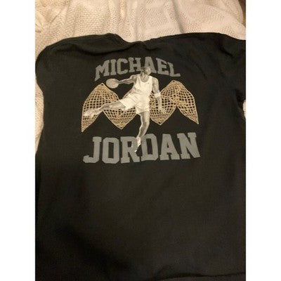 Michael Jordan Relaxed Fit Black Tee - Medium T-Shirt Men's Top