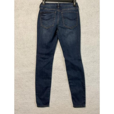 SO Jeans Juniors 1 Blue Dark Wash FLXStretch Skinny Distressed Ripped Low Rise