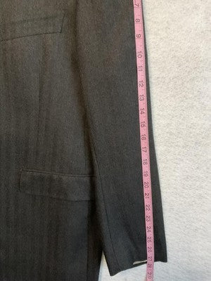 Paul Betenly Sport Coat Mens 48L Gray Wool Cashmere Herringbone Blazer