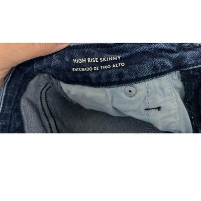 Universal Thread Jeans Womens 2 /28R Blue High Rise Skinny Tuxedo Stripe Stretch