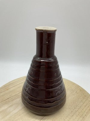 Vintage Marcrest Brown Stoneware Jug Pitcher Floral Oven Proof USA Kitchen