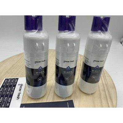 Glacier Fresh GF-370-N Refrigerator Water Filters 3 Replacement Factory Sealed
