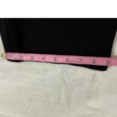 Athletic Pants Women LG (no tag)  Black Neon Green Drawstring Straight Leg Gym