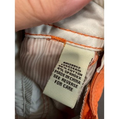1st 15th orange shorts size S cotton spandex casual summer Y2K
