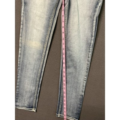 Rue21 Jeans Womens 1/2R Blue High Waist Skinny Freedom Flex Stretch Denim Pants