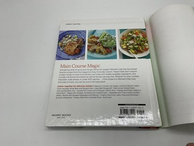 Woman's Day Easy Everyday Dinners Cookbook Hardcover Family Meals Quick Recipes