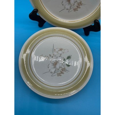 Vtg Impresions By Danielle Riverside Dinner Plates Set Of 4 Genuine Stoneware