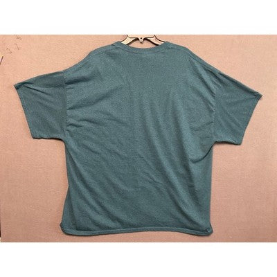 Union Cross North Carolina Tee 3XL Blue Graphic Shirt 50/50 Made Nicaragua