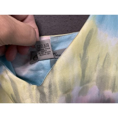 Spoon Tie-Dye Lined Cami Tank Top S | V-Neck Adjustable Straps Boho
