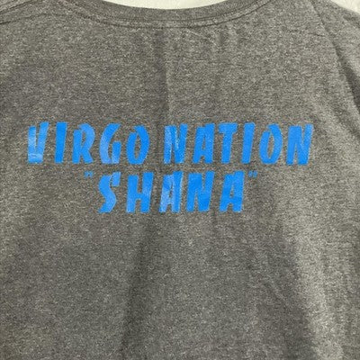 Virgo Shirt Mens Large Gray A-badass Virgo Nation Shana Graphic Tee Zodiac