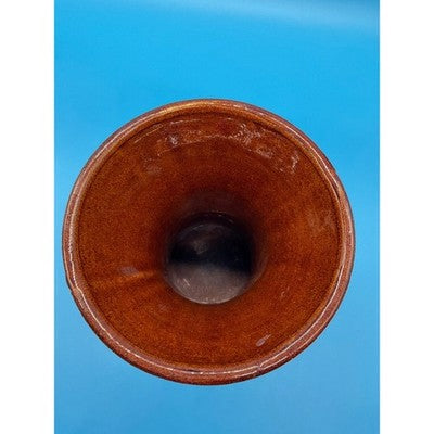 RARE Antique American Art Deco Hourglass Stoneware USA Pottery Vase Retro MC