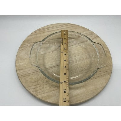 Anchor Hocking Clear Glass Deep Pie Dish 9 In Round Baking Pan Handles Kitchen