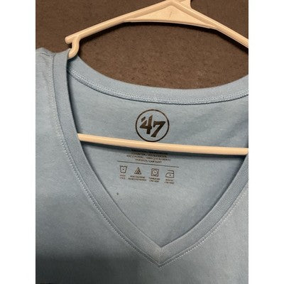 Man City Women's V-Neck Tee Shirt Blue Size S Soccer Manchester City NEW