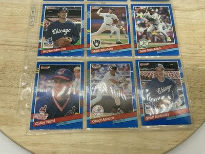 1991 Donruss Baseball 9 Cards Lot Bonilla Henderson Steinbach Minor League