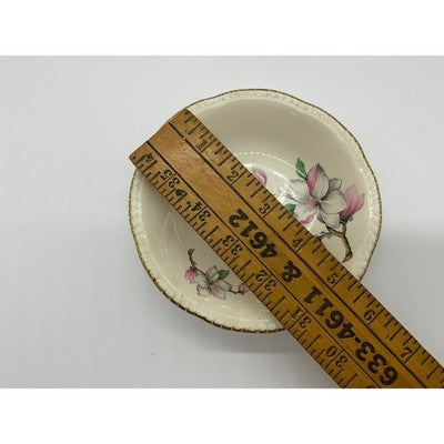 VTG Homer Laughlin Floral Porcelain Tea Set Cups Saucers Bowl Trinket Dish