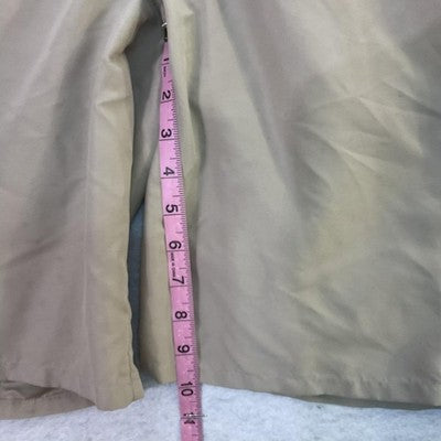 Chaps Shorts Boys 18 Beige Chino Flat Front Adjustable Waist School Uniform