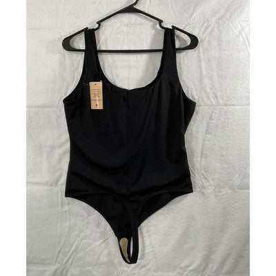 Popilush Shaper Bodysuit Womens XXL Black One Piece Slimming Stretch Shapewear