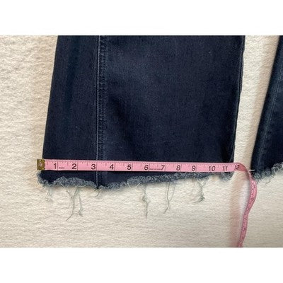 Flying Monkey Jeans Womens 24 Blue Flare Bell Bottom Distressed Raw Hem Vintage