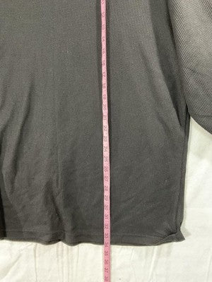 Galaxy By Harvic Shirt Mens 5XL Black Long Sleeve Thermal V Neck Big Tall