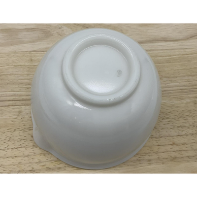 Vintage Milk Glass Mixing Bowl Aprox 6" Spouted 4.5" Tall Kitchenware Baking USA