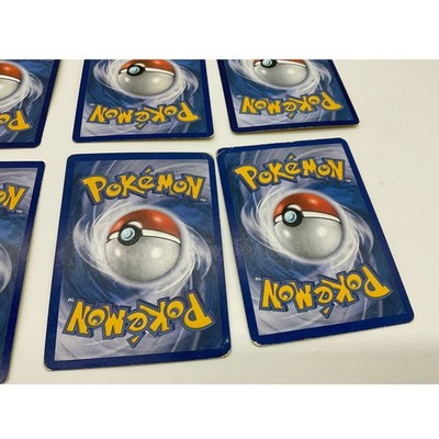 Pokemon Card Lot 6pc Cubone Machop Quagsire Geodude Mankey Phanpy TCG Fighting