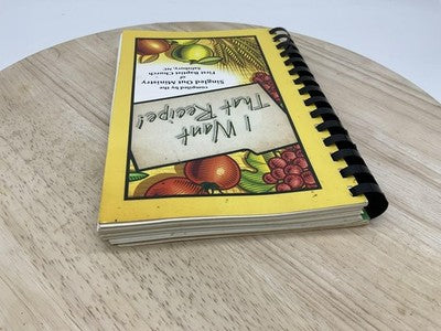 I Want That Recipe Singled Out Ministry Church Spiral Cookbook Recipes PB 2013
