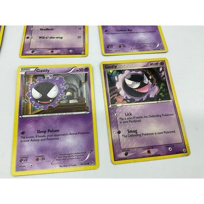 Pokemon TCG Psychic Card Lot 6pc Purple Gastly Zubat Pumpkaboo Shuppet Swoobat