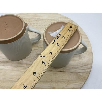 Fall Stoneware Coffee Mugs Set of 2 Happy Fall Y'all Pumpkin Patch Ceramic Fall