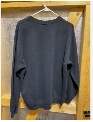 Gildan Sweatshirt Mens Large Black Heavy Blend Funny Quote Graphic PulloveR
