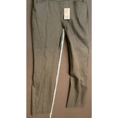 Croft & Barrow Women Effortless Stretch Pants Size 10 Long Gray Dress Pants NTW
