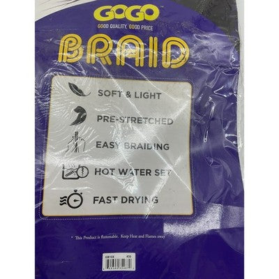 GOGO Braid 10X 26" Pre Stretched Hair Color 30 Super Value Pack Easy Braiding