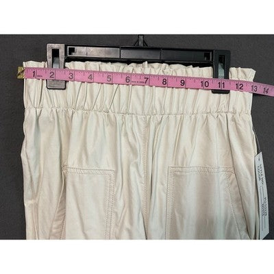 Like an Angel White Faux Leather Lounge Pants Top Set S Joggers Bralette Biker
