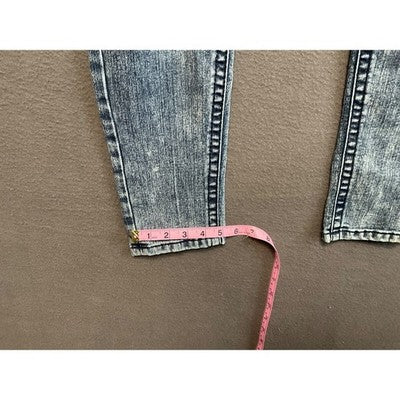 Premiere Rue 21 Blue Skinny Jeans 5/6R Distressed Ripped Curvy Fit
