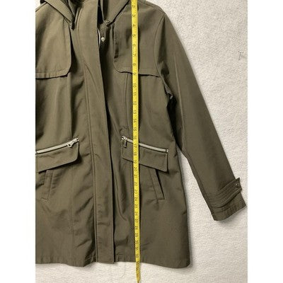 Sebby Collection Jacket Womens Medium Hooded Water Resistant Windproof Coat