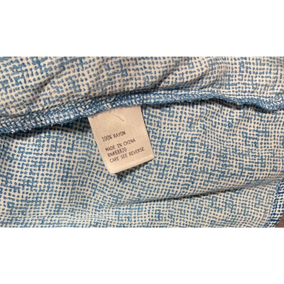 Ava Christine 2X Blue Print Blouse Rayon Lightweight Women’s Plus