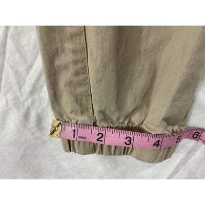 Perry Ellis Pants Unisex Kids 10-12 Beige School Uniform Jogger Twill Stretch